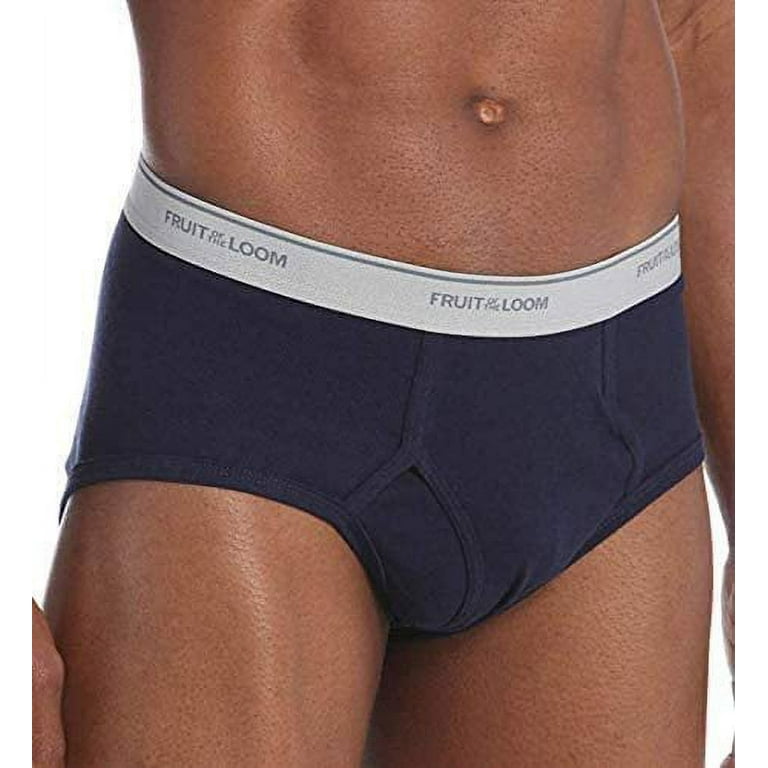 Fruit of the Loom Men's 100% Cotton Assorted Dual Defense Fashion Briefs, 8  Pack 