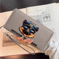 thumbnail image 6 of OIDERY Wallet for Women Credit Card Holder for Women Police Hat Reflective Sunglasses German Shepherd Suitable for Women and Men Snap Button Wallet, 6 of 10