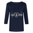 thumbnail image 2 of SHE IS My Items Shirts for Women Long Sleeve Pack Workout Tops for Women Long Sleeve Fitted Blouses for Women Long Sleeve Tunic Tops Women Plus, 2 of 3
