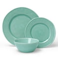 thumbnail image 2 of Famiware Aurora 12 Piece Dinnerware Set, Stoneware Plates and Bowls Set, Service for 4, Mint Green, 2 of 7