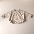 thumbnail image 4 of Sngxgn Toddler Baby Boy Clothes Long Sleeve Crewneck T-Shirt Top + Solid Pants Set Fall Outfits(Beige,130), 4 of 4