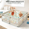 thumbnail image 4 of Pkinoicy Baby Playpen, Upgrade Playpen, Playpen for Babies (47*47*26inch Beige), Play Pen Center for Babies and Toddlers, 4 of 6