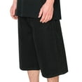 thumbnail image 2 of Victorious Men's Essential Baggy Fit Denim Shorts DS2099 JETBLACK Size 34, 2 of 4