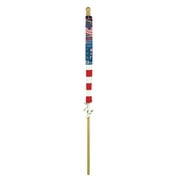 Polycotton Banner Style Flag with 5 Wood Pole and Bracket Set by Annin, 2.5' x 4'