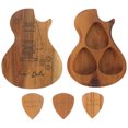 thumbnail image 1 of 1 Ensemble de Boîte de Rangement pour Guitare avec 3 Pcs Boîtes en Bois pour Guitares, 1 of 7