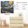 thumbnail image 6 of Yayeee 6 Pack Kitchen Dish Cloths Set for Washing Soft Drying Absorbent Microfiber Towels, Swirling Starry Sky, 6 of 9