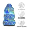 thumbnail image 4 of Wukai Peacock Full Set Car Seat Covers with Soft Padding Universal Auto Front Seats Protector and Cushion Mat, 4 of 5