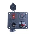 thumbnail image 1 of Red Voltímetro Led Qc3.0 YONGSHENG Panel de interruptor de barco 4 en 1 12-24v, 1 of 5