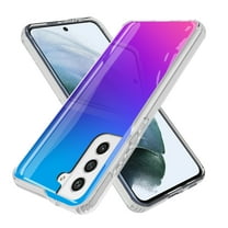 Rosebono For Samsung Galaxy S21 FE 5G Case, Bling Glitter Sparkle Laser Ultra Transparent Colorful Skin Cover Shockproof Case for Samsung Galaxy S21 FE 5G