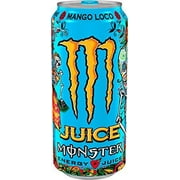 (24 Cans) Juice Monster Mango Loco, Energy + Juice, 16 fl oz