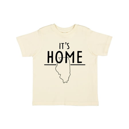 

Inktastic It s Home- State of Illinois Outline Gift Toddler Boy or Toddler Girl T-Shirt