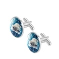 thumbnail image 2 of Polar Bear Men's Stainless Steel Cufflink Set for Formal Attire, Shirt Clip Included - Ideal for Weddings and Business Meetings, 2 of 6