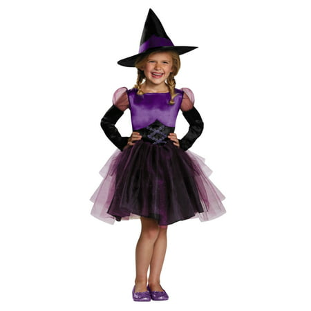 Disguise Toddler Little Girl Purple Witch Halloween Costume Dress Up ...