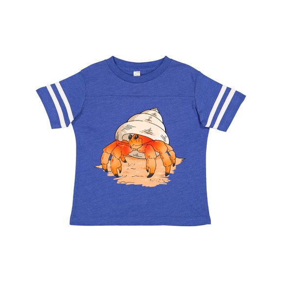 Inktastic Cute Hermit Crab on Beach Boys or Girls Toddler T-Shirt