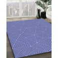 thumbnail image 2 of Ahgly Company Indoor Round Patterned Jeans Blue Area Rugs, 5' Round, 2 of 6