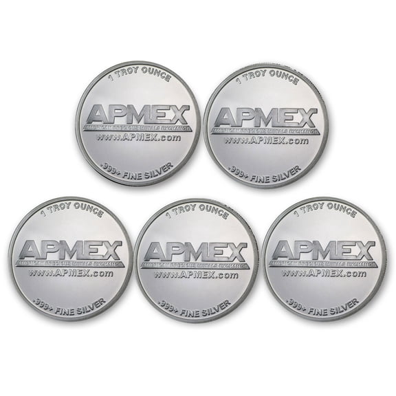 1 oz Silver Round - APMEX (Lot of 5)