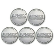 1 oz Silver Round - APMEX (Lot of 5 Rounds)