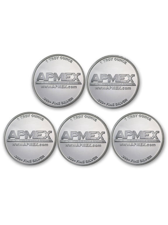 Collectible 1 oz Silver Round - APMEX (Lot of 5)