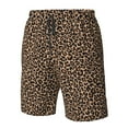 thumbnail image 5 of Naloa Brown Leopard Men's Beach Shorts, Surfing shorts, Swim trunks, Quick Dry Swim Trunks for Surfing Beach Fun - Medium, 5 of 9