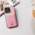 thumbnail image 3 of Funda de lujo con patrón de Cruz para teléfono móvil, carcasa de cuero Pu con diseño de árbol de Coco para Iphone 14, 13, 12, X, 11 Pro Max, Xr, 7, 8, 3 of 5