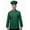 Green, variant on Men's Green 3/4 Sleeve Chef Coat with Black Trim & Free Chef Cap, Professional Kitchen Uniform Jacket for Restaurant, Bakery & Culinary Professionals, Sizes XS-6XL