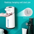 thumbnail image 3 of 420ML Automatic Foaming Soap Dispenser 4 Gear Infrared Sensor USB Rechargeable Dispenser Wall Mounted IPX6 White, 3 of 6