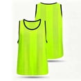thumbnail image 2 of Kids Mesh Training Vest Youth Soccer Scrimmage Pinnies Team Sports Bibs for Children Outdoor Activities Training Camp Events 5-12 Years Green, 2 of 5