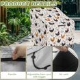 thumbnail image 4 of Renewold Waterproof Patio Chair Covers UV Protection Weatherproof Lounge Chair Covers Heavy Duty Funiture Covering Fits up to 29W x 33D x 36H Inches, Chicken Rooster Floral White, 4 of 7