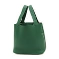 thumbnail image 1 of Pre-Owned Hermes Picotin Lock MM 22 Handbag Taurillon Vert Moyen W Engraved, 1 of 5