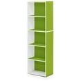 thumbnail image 5 of SONGMY LUDER Book Shelf, 5-Tier Bookshelf, Bookcase, 9.4" x 15.8" x 52", for Living Room, Bedroom, Home Office, White/Green, 5 of 8