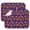 Halloween Witch Hats, variant on Halloween Witches on Brooms Pattern Dish Drying Mat for Kitchen 1 Pack, Ultra Absorbent Microfiber Dishes Drainer Mats,16x18in(41x46cm)