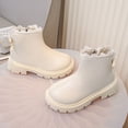 thumbnail image 5 of Bnwani Boots for Girls Ankle PU Leather Side Zipper Lace Flat Princess Booties 3-9 Years, 5 of 8