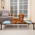 thumbnail image 2 of Veehoo Chew Proof Elevated Dog Bed - Cooling Raised Pet Cot - Rustless Aluminum Frame and Durable Textilene Mesh Fabric, Unique Designed No-Slip Feet for Indoor or Outdoor Use, 2 of 7