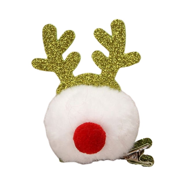 Accesorios para el cabello Wosthever pasador de Navidad Blanco