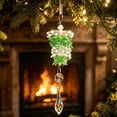 thumbnail image 2 of DefiDgd Christmas Crystal Style Green Gradient Acrylic Pinecone Hanging Ornament for Christmas Tree Mantel Window Door Wall Holiday Party Home Decor, 2 of 5