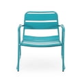 thumbnail image 3 of Teal Iron Outdoor Lounge Chair | Great for Backyard and Patio Leisure | Durable Iron Structure | Fixes Lack of Relaxing Outdoor Seating, 3 of 7