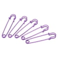 thumbnail image 1 of Uxcell Safety Pins 2.95 Inch Large Metal Sewing Pins Purple 30Pcs, 1 of 5