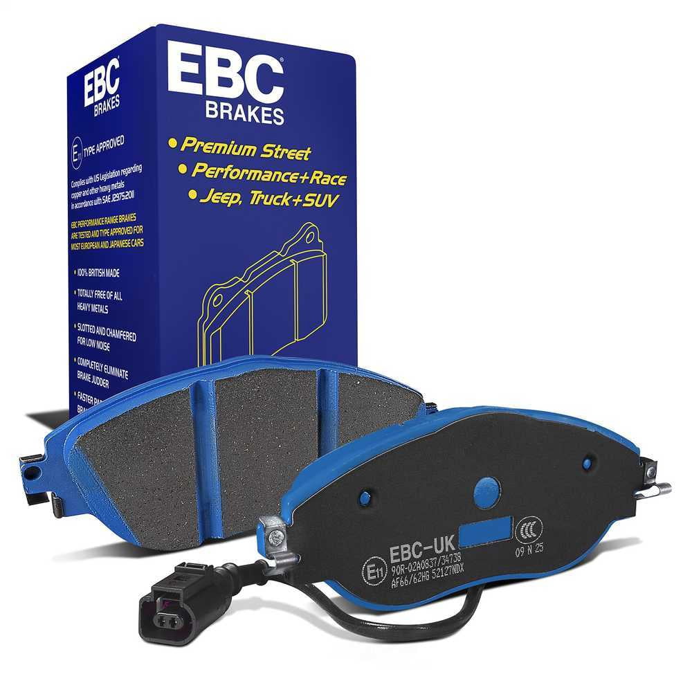 EBC Brakes Bluestuff NDX Trackday Brake Pad Set Fits select: 2018-2023 VOLKSWAGEN TIGUAN, 2012-2019 VOLKSWAGEN PASSAT
