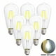 Photo 1 of ***USED, COLOR IS WARM WHITE/YELLOW***
led edison vintage light bulbs, 4w 4000k YELLOW/WARM WHITE, dimmable led edison bulb antique led filament bulbs, clear glass, 40w equivalent, 380lm, st64, e26 base (4w-4000k-6pack)