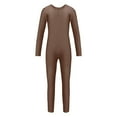 thumbnail image 4 of ATOGUTA Girls Jumpsuit Unisex Kids Jumpsuits Long Sleeve Rompers Performance Outfits Size 1T-12, Coffee, 4 of 6