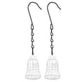thumbnail image 4 of 2 comederos de colibrí para jardín, de metal, para exteriores, bandeja colgante para comida de pájaros, para decoración de patio trasero., 4 of 7