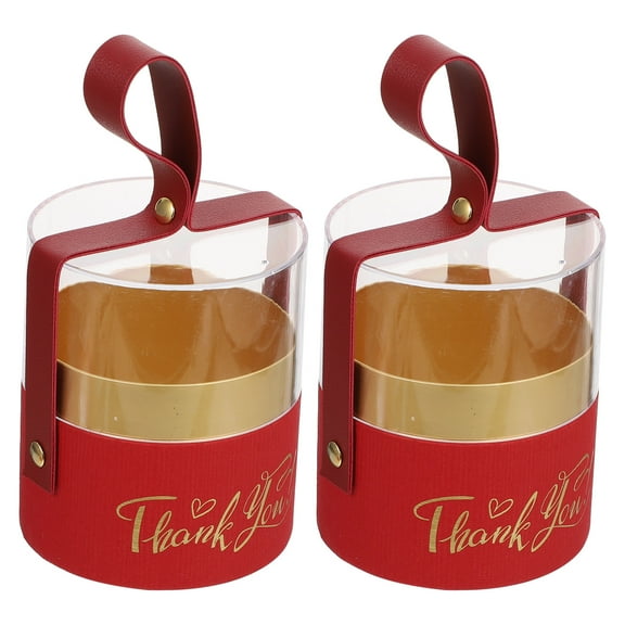 unbranded  2 Pcs Packaging Sweets Transparent Gift Box Chocolate Present