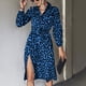 thumbnail image 4 of Vestido De Moda Para Mujer, Cómodo Y Elegante Vestido Con Abertura Lateral De Manga Larga Con Encantador Estampado De Leopardo Para Mujer Para La Oficina Para Ir De Compras ANGGREK  Otros, 4 of 6