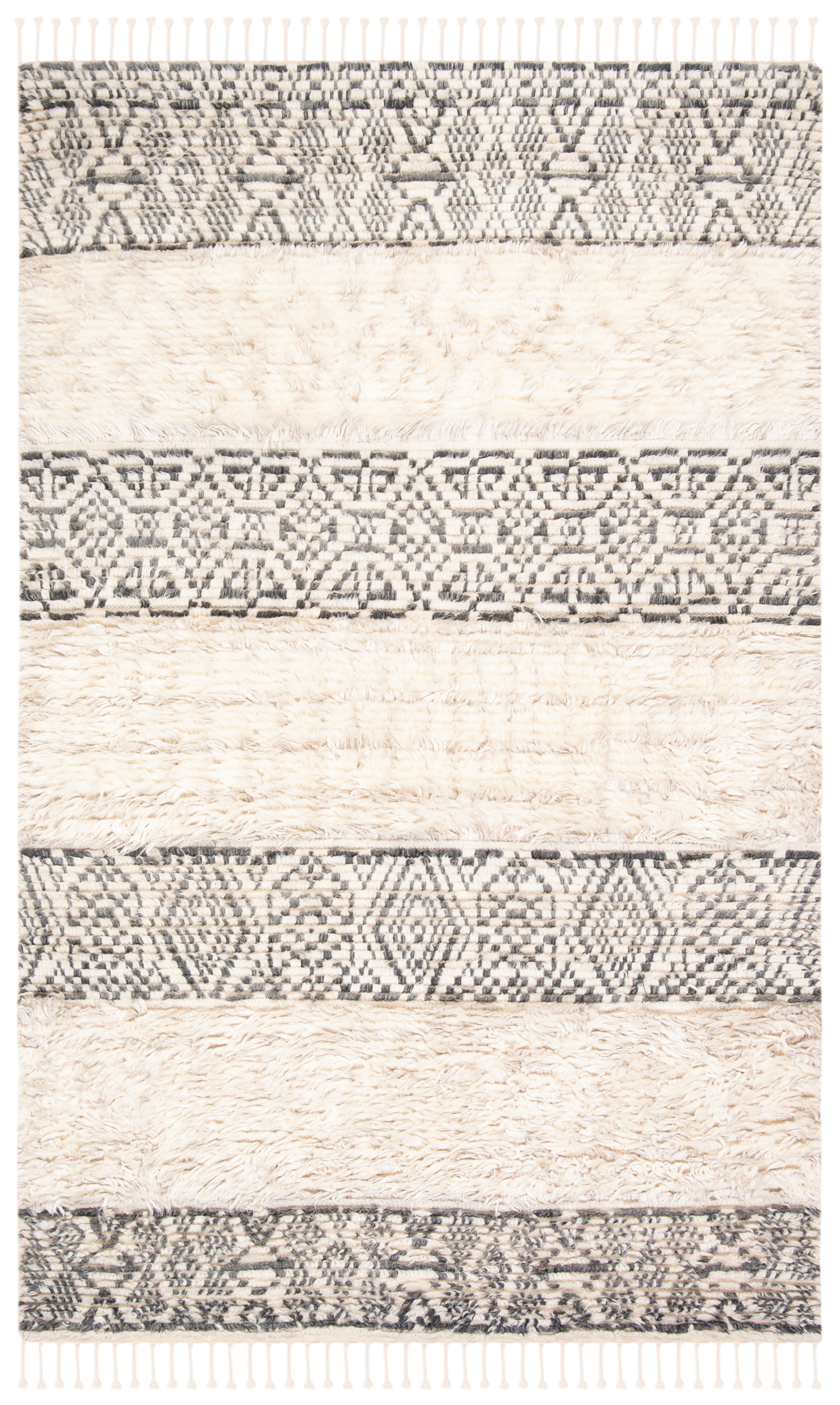 Safavieh Manhattan Earnestine Southwestern Area Rug, Ivory/Gray, 5' x 8'