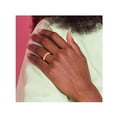 thumbnail image 5 of Rose Plated Sterling Silver Patterned Wedding Band Ring, 5 of 5