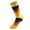 Yellow, variant on Penkiiy High Socks for Men Men's Long Socks Striped High Waist Casual Trendy Socks Dark Blue Socks