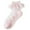 Pink Socks for Kids, variant on Girls Ankle Socks Cute Cotton Splice Mesh Lace Ruffle Solid Color Lightweight Breathable Dancing Crew Sock for 1-13 Years Toddlers Kids