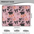thumbnail image 7 of Bulopur Pink Halloween Cat Car Trunk Mat 29" x 39", Witch Black Cat Pumpkin Bow Print Cargo Liner, Waterproof Non-Slip Rear Cargo Mat for Women Drivers, 7 of 7