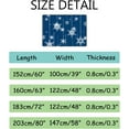thumbnail image 3 of GZHJMY Soft Foam Nursery Area Rugs White Snowflakes on Blue Background Non Slip Play Mats for Kids Boys Girls Playing Room Living Room72x48 inch Carpet Runner, 3 of 6