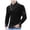 a-Black9421, variant on VNKIDY Men's Sweater Coat Autumn Winter Slim Fit Solid Color Ribbed Knit Sweater Long Sleeve Asymmetrical Collar Contrast Patch Detail Thermal Jumper For Cold Weather Holiday Knitwear